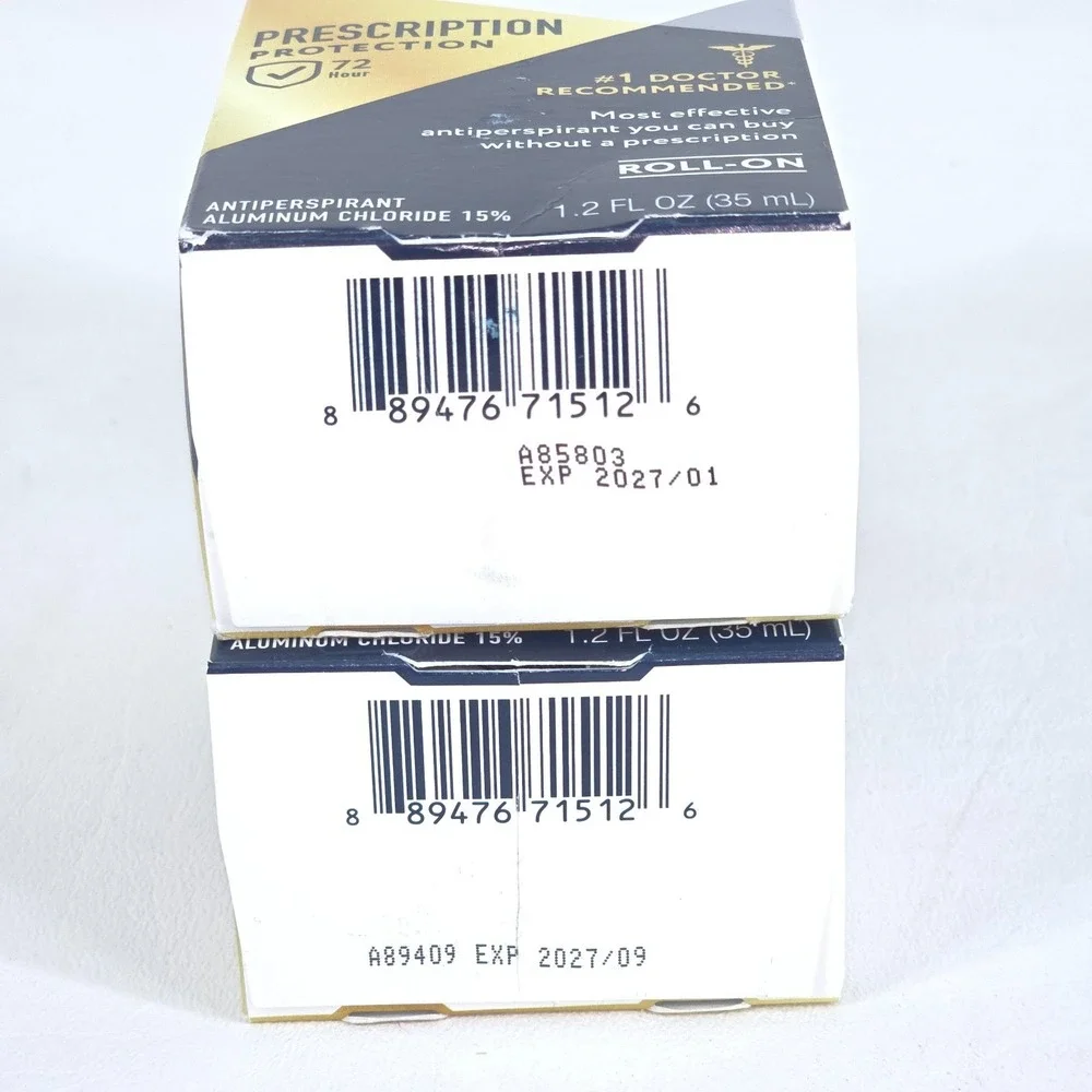 2 Pk Certain Dri Clinical Strength Roll On Antiperspirant 1.2oz‎ Hyperhidrosis